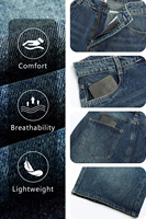 Jeans en denim pour hommes de qualité supérieure court respirant en gros Fitness court en détresse avec poches des deux côtés vêtements de plein air