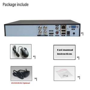 Hieasy <span class=keywords><strong>DVR</strong></span> AHD <span class=keywords><strong>HD</strong></span> P2P 4 Canali H.265 con Audio Coassiale, Modello AP-BH-3704AE, Supporto Archiviazione MAX 10T, Sensore di Movimento - Product Image 2