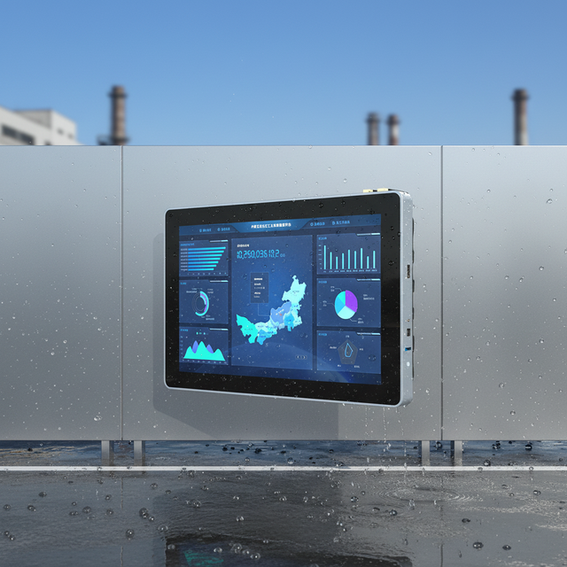 Outdoor 1000 Nits Sunlight Readable Stainless Steel Open Frame Kiosk Monitor Waterproof IP67 Industrial Touch PC