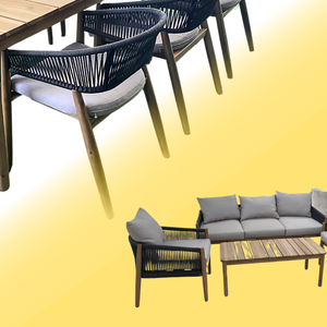 Ensemble table à manger et chaises en bois massif portable en gros du Vietnam Mobilier de jardin et de cuisine d'usine du Vietnam - Product Image 2