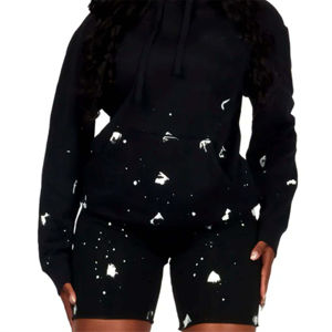 ชุดเสื้อยืดลำลองและกางเกงขาสั้นออกกำลังกายสำหรับผู้หญิง เหมาะสำหรับการออกกำลังกายและพักผ่อนในชีวิตประจำวัน พร้อมบริการพิมพ์ลายตามสั่ง - Product Image 6