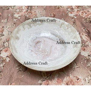 Bol à fruits en résine le plus populaire bol à mélanger à salade en forme de tourbillon blanc bol à mélanger vaisselle de table bol de service en résine assiette - Product Image 3