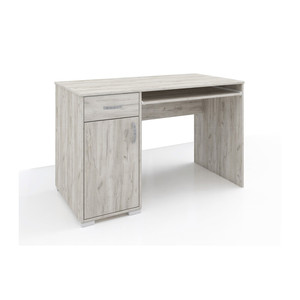 Kit Scrivania Young 1anta+1cassetto 120x60x75h cm Grigio Rovere Artigianale - Product Image 1