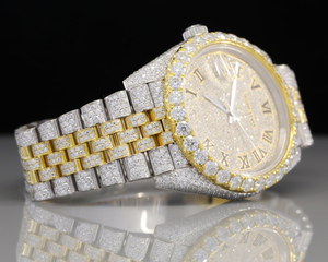 Montre automatique mécanique unisexe de luxe glacée en acier inoxydable de haute qualité, diamant moissanite, bijoux hip-hop, vente chaude - Product Image 1