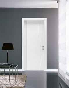Puerta Interior de Diseño Rústico de Alta Calidad, Fabricada con MDF, Resistente al Agua, con Aislamiento Acústico, Precolgada, Diseño Artesanal - Product Image 5
