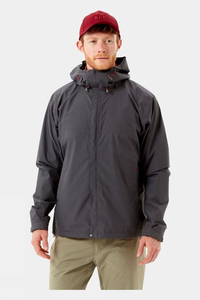 <b>Men's</b> Casual Waterproof Hooded <b>Rain</b> <b>Jacket</b> Stand Collar Zipper Breathable Quick Dry <b>Lightweight</b> Packable Winter Outerwear - Product Image 3