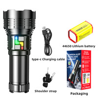 Lampe torche LED extérieure haute puissance, lampe de patrouille robuste, laser blanc, lampes tactiques adaptées à la chasse et au camping