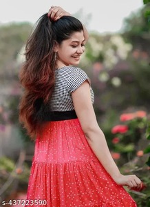 Robe d'été décontractée Boho pour femmes indiennes bloc à la main imprimé fleuri 100% coton tissé écologique cadeau personnalisé en vente - Product Image 4