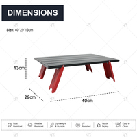 Table de camping pliable portable et compacte pour pique-nique, mobilier d'extérieur polyvalent pour jardin, plage, barbecue, voyages et camping de week-end