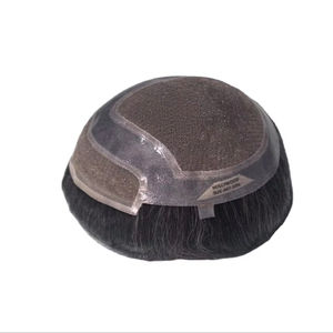 Toupet pour homme Taz Hair, perruque 100% cheveux humains, densité brute 60%-150%, cheveux indiens Remy, pièces imperméables, vague d'eau - Product Image 5