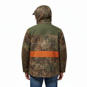Veste tactique de chasse pour homme OEM à imprimé arbre, veste softshell à capuche pour l'extérieur en hiver, vêtements d'extérieur camouflage forestier de haute qualité - Product Image 4