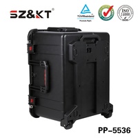 Bonne qualité 	 Valise rigide en plastique IP67, étanche à la poussière et aux chocs, équipement de camping en plein air, portable avec roulettes