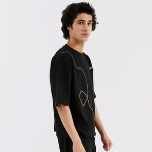 เสื้อยืดพิมพ์ลายพัฟสำหรับผู้ชายเสื้อยืดผ้าฝ้าย100% โอเวอร์ไซส์ออกแบบโลโก้ได้ตามต้องการ - Product Image 2