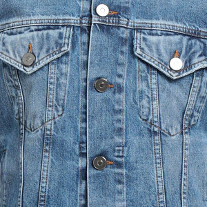 Classic Denim <b>Jacket</b> For <b>Men</b> With Button Closure And Chest Pockets Ideal For Casual Everyday Style - Product Image 4