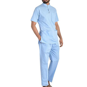 Ensemble de blouses médicales extensibles pour hommes de qualité supérieure, uniformes d'hôpital pour hommes, polyester, rayonne et élasthanne médicaux pour adultes - Product Image 1