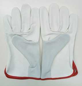 Gants de conduite en cuir fendu à grain combiné de qualité XL Gants de sécurité au travail industriel avec certification EN388 Livraison gratuite - Product Image 3