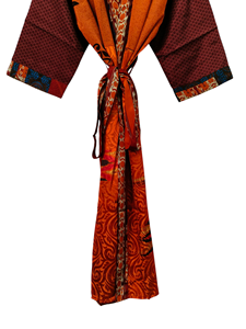 Vêtements pour femmes Taille libre Vêtements de plage Robe longue Robe de nuit Robe patchwork Robe de bain Kimono en soie Sari d'été pour femmes - Product Image 3