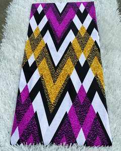 Nigeria New Arrival 100% Cotton Grand Super Gold Wax Print Fabric, Glitter Wax, Ankara Latest Fashion Styles for Garments - Product Image 1