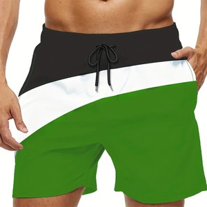 3D Trendy Color Block Y2k Graphic Shorts Hombres Mujeres Hawaii Swim Trunks Quick Dry Beach Shorts Pantalones Kid Street Outdoor Sportwear - Product Image 3
