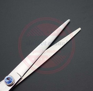 Ciseaux droits de toilettage professionnels pour animaux de compagnie \ Ciseaux de toilettage pour animaux de compagnie Coupe de cheveux à lame droite en acier inoxydable - Product Image 6