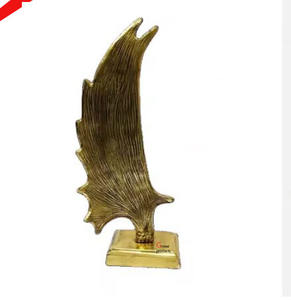 Objet décoratif en forme d'étoile en acier inoxydable finition argentée, best-seller pour la maison et le bureau - Product Image 2