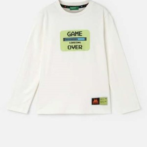 เสื้อแฟชั่น2022ใหม่เสื้อเด็กผ้าฝ้ายแท้เสื้อยืดแขนยาวเด็กผู้ชาย - Product Image 1