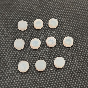 Cristal d'agate plat rond de 6mm Druzy blanc naturel 1.13 Cts pierre précieuse en vrac pour la fabrication de bijoux fournissant des pierres Druzy - Product Image 5