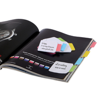 Lot de marque-pages autocollants lignés avec classeur et index colorés 2,68x2,83 pouces pour le bureau, l'école et la maison