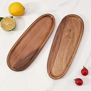Homeware set wooden dinner <b>plate</b> wood <b>side</b> <b>plates</b> best choice dishware sets hardwood dishes for steak - Product Image 3