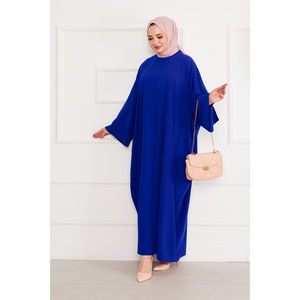 Robes Ceyda, design simple, polyester, hijab, abaya, Saks - Product Image 4