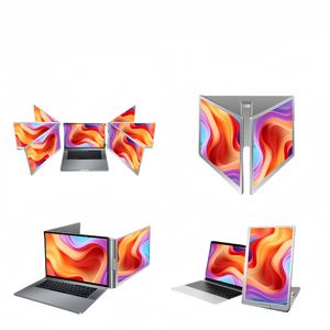 3 Side Angle View Triple Monitor 16'' in Stock Factory Wholesale 1 Cable for <strong>2</strong> Monitor ,1920*1200 ,16:10, SRGB 100%-S880 - Product Image 1