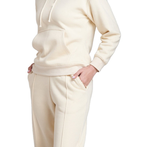 Nuevo 2025, chándales de algodón 100% transpirables de secado rápido con diseño 2 en 1 para mujer de invierno con logotipo personalizado y cintura elástica - Product Image 5