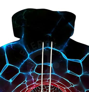 Precios al por mayor 3D Impreso Sudadera con capucha para hombres Etiqueta privada Sudadera con capucha de gran tamaño OEM Directo de fábrica - Product Image 6