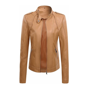 Vente en gros Veste en cuir mode femme haute qualité Vestes en cuir pur respirant pour femmes - Product Image 6