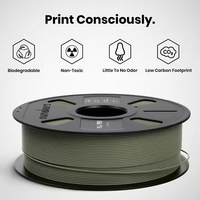 Filament d'impression 3D Numakers PLA Pro 1,75 mm de qualité supérieure, 1 kg, vert armée, 200°C, fabriqué en Inde, tiges moulées et coupées
