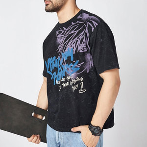 T-shirts de gym col rond à séchage rapide pour hommes Logo personnalisé Style sportif numérique Tissu tissé teint en tissu à manches courtes Vente en gros - Product Image 3