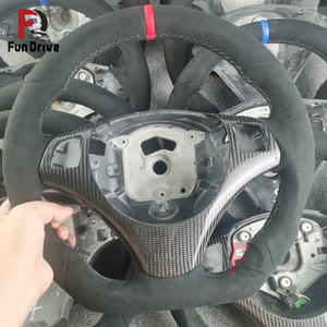 Volante de Cuero Alcantara Personalizado para <span class=keywords><strong>BMW</strong></span> Serie E con Levas para <span class=keywords><strong>BMW</strong></span> E55 E87 335i E92 DCT Z4 E89 E93 335i E84 E38 E36 M3 - Product Image 3