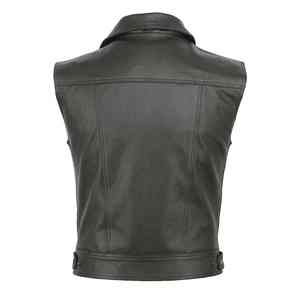 Meilleur Design Dernière Vente Chaude Prix de Gros Top Qualité Chaud Respirant Imperméable Sans Manches 100% Hommes Gilet En Cuir Véritable - Product Image 3