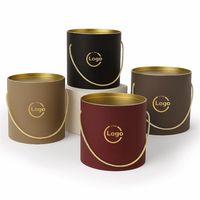 Boîtes cylindriques rigides pour panettone 25x23cm - Papier kraft personnalisé avec estampage à chaud pour emballage alimentaire