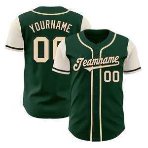 Camiseta de béisbol de dos tonos auténtica de México para hombres y jóvenes, camisetas en blanco transpirables de talla grande al por mayor - Product Image 5