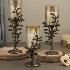 Modern Stylish Two Arm Candle Holder Copper Antique Design Best Selling Home <b>Decor</b> <b>Table</b> Top Used - Product Image 3