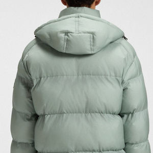 Veste matelassée pour homme, prix d'usine, coque en nylon, isolée, chaude, légère, pour un ajustement décontracté et confortable, prix de gros, col montant - Product Image 5