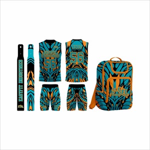 Uniforme de Fútbol Americano 7v7 con Diseño de Bandera Estadounidense y Logotipo Personalizado, Pantalones Cortos Transpirables de Material de Alta Calidad, Poliéster EasyFit Industries Plus - Product Image 2