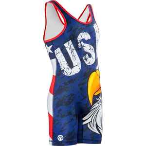 Équipement de lutte en polyester 100% personnalisé pour adultes et jeunes, couvre-chef avec impression complète, vente en gros - Product Image 5