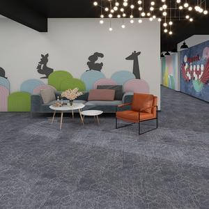 Dalles de moquette jacquard de luxe 50x50 cm, mélange PP/nylon, dos en PVC, antidérapantes, résistantes aux taches, pour intérieur/extérieur, usage domestique et commercial - Product Image 6