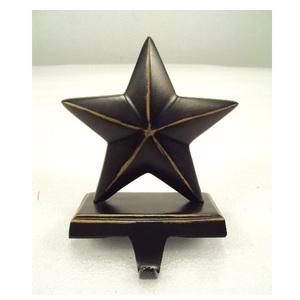 Black Star Metal <b>Stocking</b> <b>Holder</b> For Christmas Table Top Decorative - Product Image 1