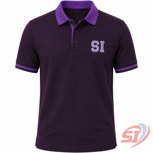 ผู้ผลิตเสื้อโปโลแบบ OEM รับผลิตเสื้อโปโลแขนสั้น คอเสื้อตัดกัน ปักลาย พิมพ์ลาย รับทำแบรนด์ส่วนตัว ชุดยูนิฟอร์มธุรกิจ ขายส่ง - Product Image 1