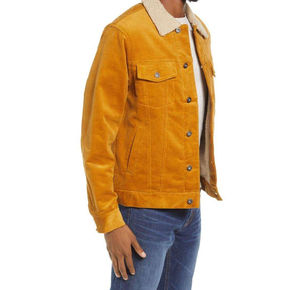 แจ็กเก็ตผ้ายีนส์เข้ารูปสำหรับผู้ชายผ้าฝ้ายทนทานเหมาะสำหรับสวมใส่ในชีวิตประจำวันการผจญภัยกลางแจ้งในฤดูหนาว - Product Image 1