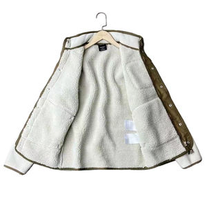 Windproof Reversible Fleece <b>Jackets</b> for <b>Men</b>, Hot Sell Zip <b>Sherpa</b> extra Thick Winter <b>Jacket</b> - Product Image 6