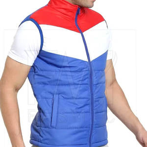 2025 Winter <b>Sleeveless</b> Canvas Puffer <b>Vest</b> with Customized Design Waterproof & Anti-Wrinkle High Street Outerwear for <b>Men</b> - Product Image 3
